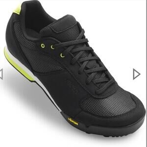 Giro Vibram Petra Cycling Spin Bike Shoes Lace up Black Wild Lime 8.5